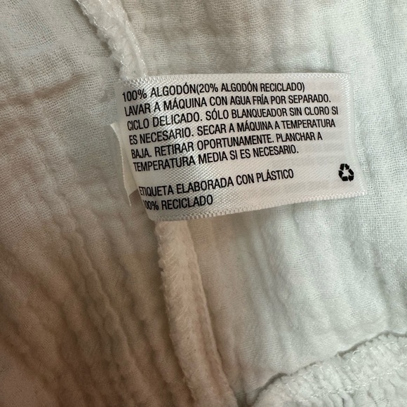 Universal Thread Cream 100% Cotton Long Sleeve Dress Size Medium - Picture 4 of 17